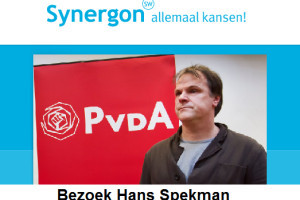 Bezoek Hans Spekman aan Synergon Winschoten